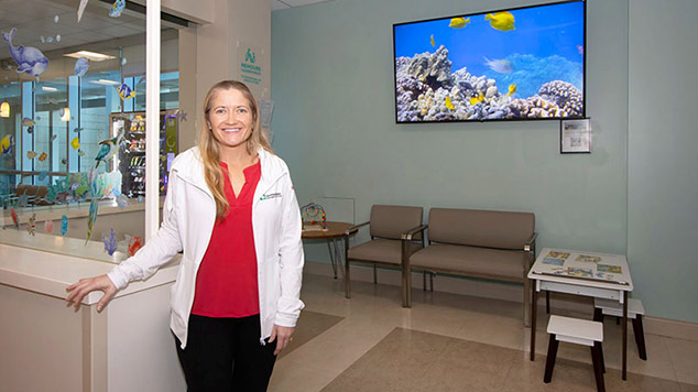 A caregiver at Cleveland Clinic Tradition Hospital's Pediatric Emergency Room.